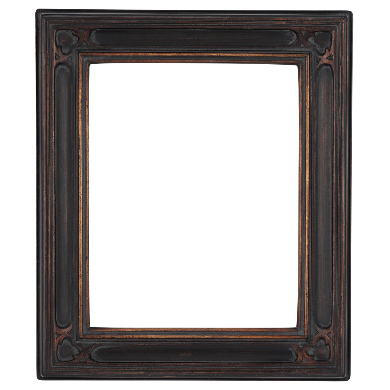 Museum Collection Gothic Ornate Picture Frame - Black Gold Oil Painting Frames | Closed Corner High-End Antique Style Frames | Open Back Frames with No Glass or Backing